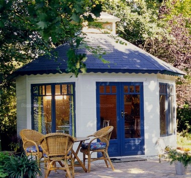 Octagonal Summerhouse Log Cabin 376