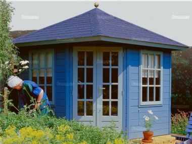 Corner Summerhouse Log Cabin 381